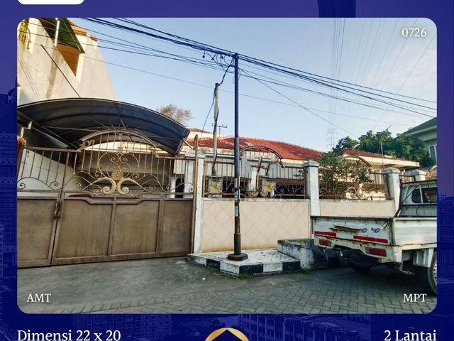 Rumah 2 Lantai Mojoarum Mulyorejo Surabaya 3.9M SHM Hadap Barat